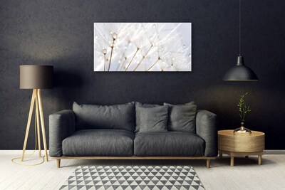 Plexiglas® Wall Art Dandelion floral white