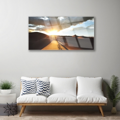 Plexiglas® Wall Art Desert landscape yellow