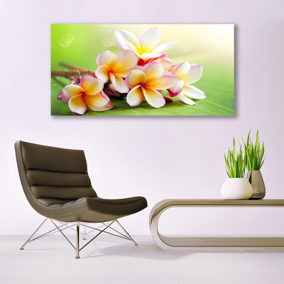 Plexiglas® Wall Art Flowers floral red white yellow