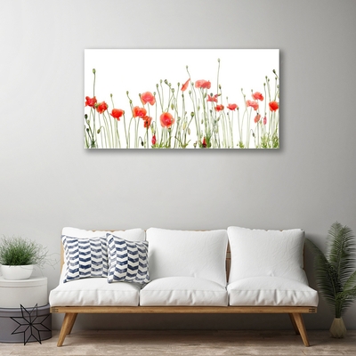 Plexiglas® Wall Art Poppies floral red green