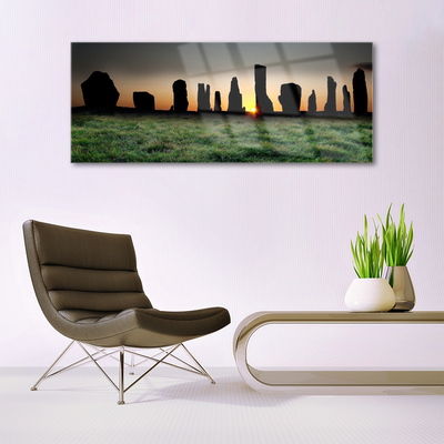 Plexiglas® Wall Art Rock art black