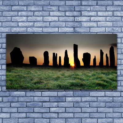 Plexiglas® Wall Art Rock art black