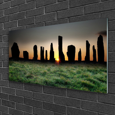 Plexiglas® Wall Art Rock art black