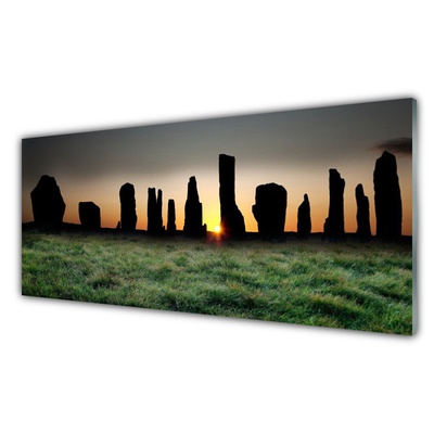 Plexiglas® Wall Art Rock art black