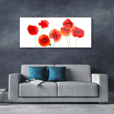 Plexiglas® Wall Art Poppies floral red black