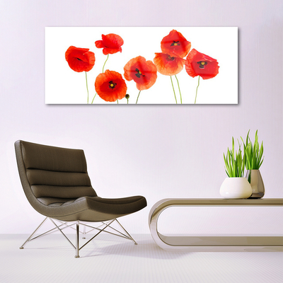 Plexiglas® Wall Art Poppies floral red black