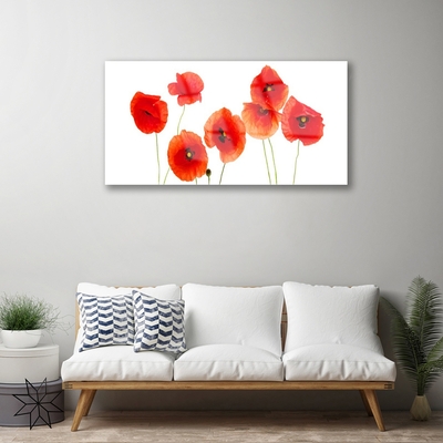 Plexiglas® Wall Art Poppies floral red black