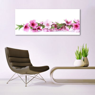 Plexiglas® Wall Art Flowers floral pink green