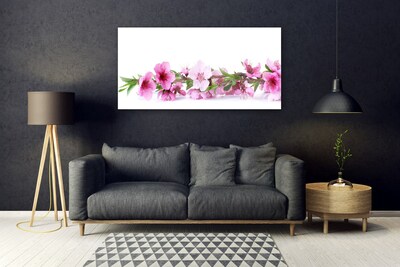 Plexiglas® Wall Art Flowers floral pink green