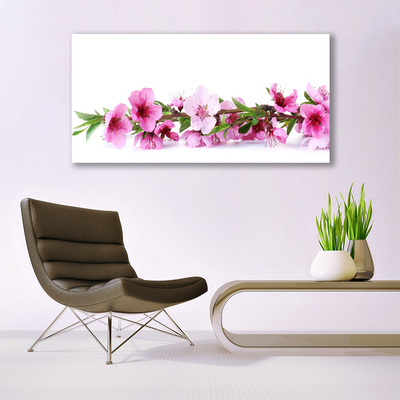 Plexiglas® Wall Art Flowers floral pink green