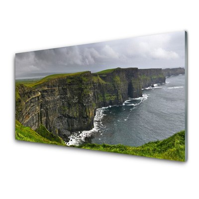 Plexiglas® Wall Art Gulf landscape grey green