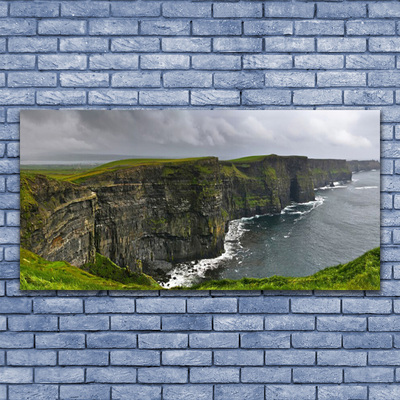 Plexiglas® Wall Art Gulf landscape grey green