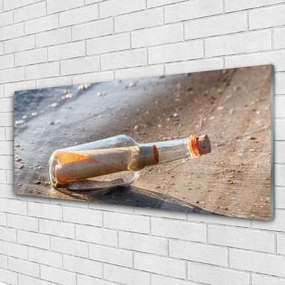 Plexiglas® Wall Art Message in a bottle art white grey