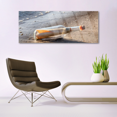 Plexiglas® Wall Art Message in a bottle art white grey