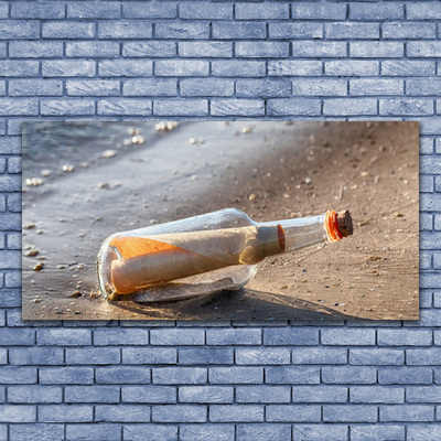 Plexiglas® Wall Art Message in a bottle art white grey