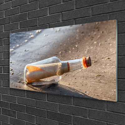 Plexiglas® Wall Art Message in a bottle art white grey