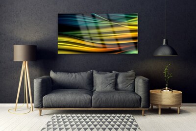 Plexiglas® Wall Art Abstract art blue yellow black