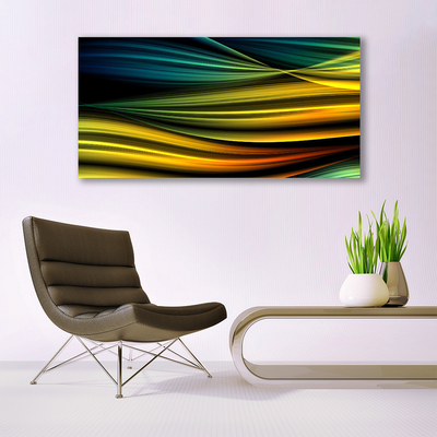 Plexiglas® Wall Art Abstract art blue yellow black