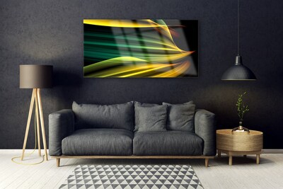 Plexiglas® Wall Art Abstract art blue yellow black green