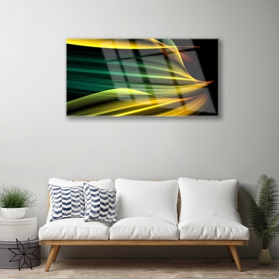 Plexiglas® Wall Art Abstract art blue yellow black green