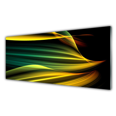 Plexiglas® Wall Art Abstract art blue yellow black green