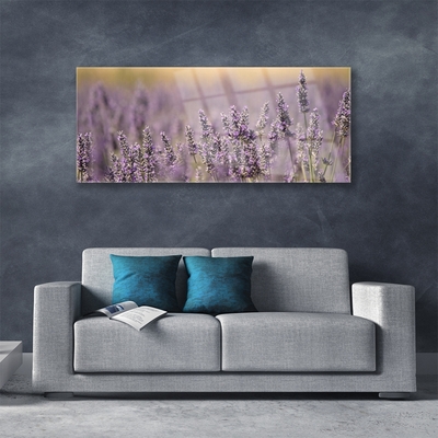 Plexiglas® Wall Art Flowers floral purple