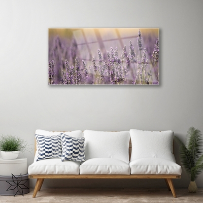 Plexiglas® Wall Art Flowers floral purple