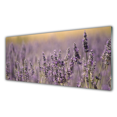 Plexiglas® Wall Art Flowers floral purple