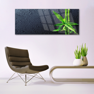 Plexiglas® Wall Art Bamboo stalks floral green