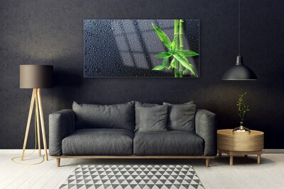 Plexiglas® Wall Art Bamboo stalks floral green