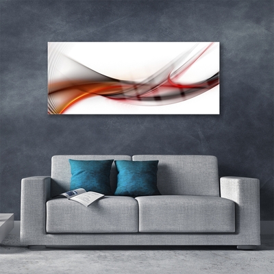 Plexiglas® Wall Art Abstract art yellow brown grey white