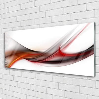 Plexiglas® Wall Art Abstract art yellow brown grey white