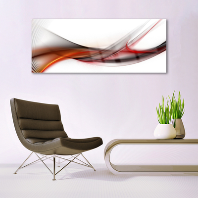 Plexiglas® Wall Art Abstract art yellow brown grey white