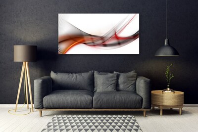 Plexiglas® Wall Art Abstract art yellow brown grey white