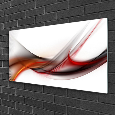 Plexiglas® Wall Art Abstract art yellow brown grey white