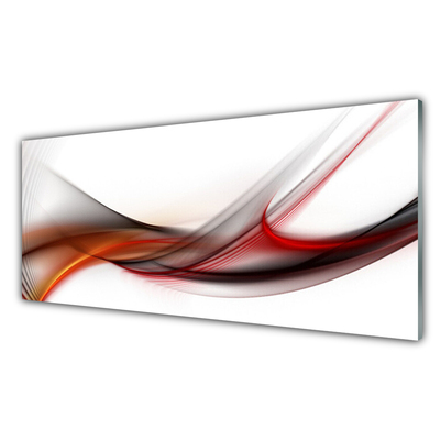 Plexiglas® Wall Art Abstract art yellow brown grey white