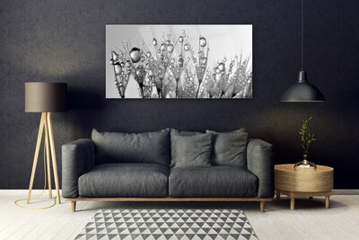 Plexiglas® Wall Art Abstract floral grey