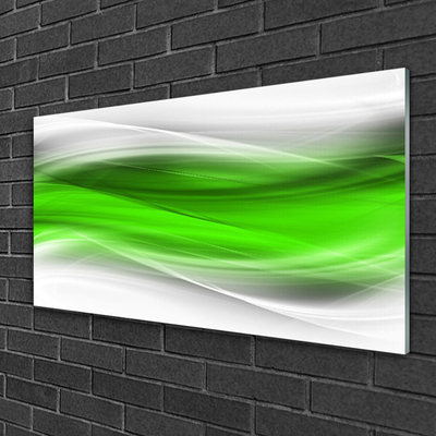 Plexiglas® Wall Art Abstract art green grey white