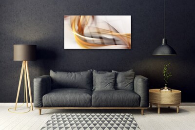 Plexiglas® Wall Art Abstract art yellow brown grey white