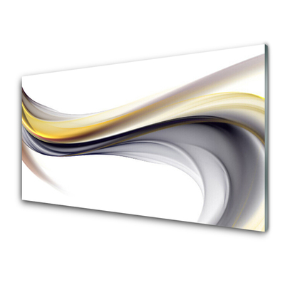 Plexiglas® Wall Art Abstract art yellow grey white
