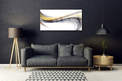Plexiglas® Wall Art Abstract art yellow grey white