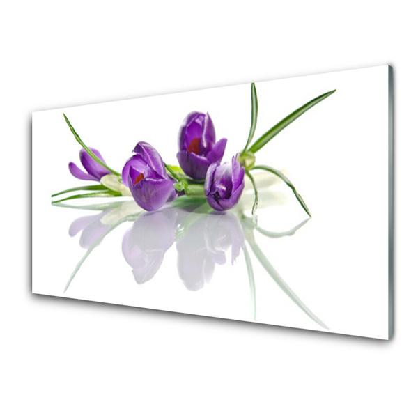 Plexiglas® Wall Art Flowers floral pink green