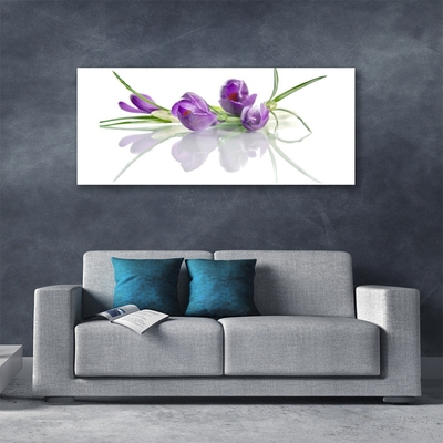 Plexiglas® Wall Art Flowers floral pink green