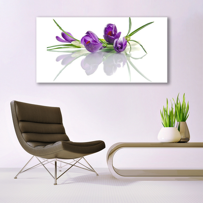 Plexiglas® Wall Art Flowers floral pink green