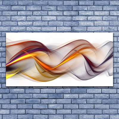 Plexiglas® Wall Art Abstract art yellow green red grey white