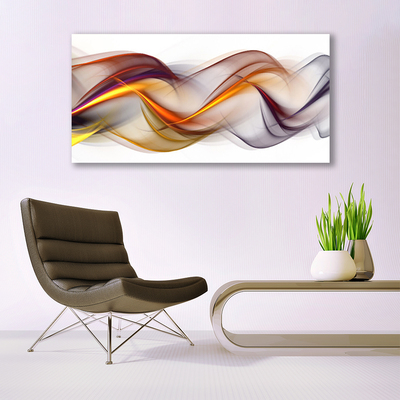 Plexiglas® Wall Art Abstract art yellow green red grey white