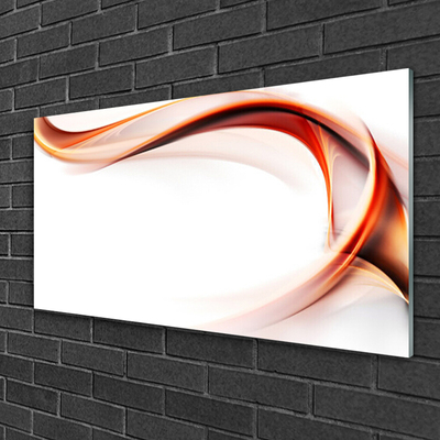 Plexiglas® Wall Art Abstract art yellow orange white