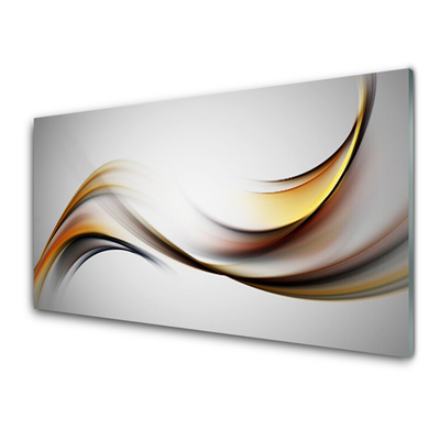 Plexiglas® Wall Art Abstract art yellow grey