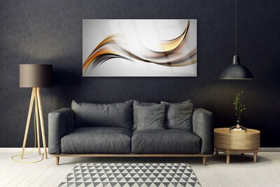 Plexiglas® Wall Art Abstract art yellow grey