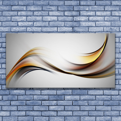 Plexiglas® Wall Art Abstract art yellow grey